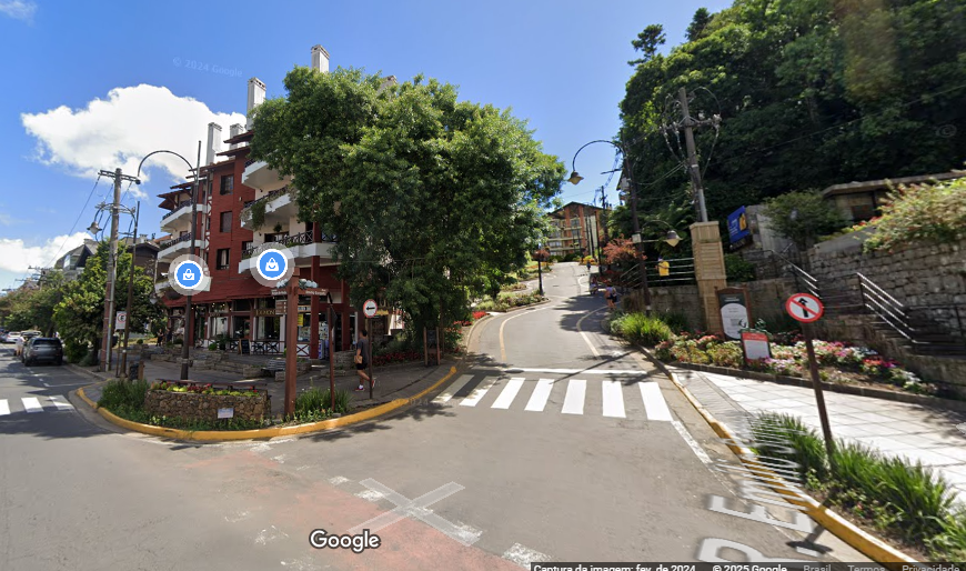 Imagem do google maps, Rua torta.