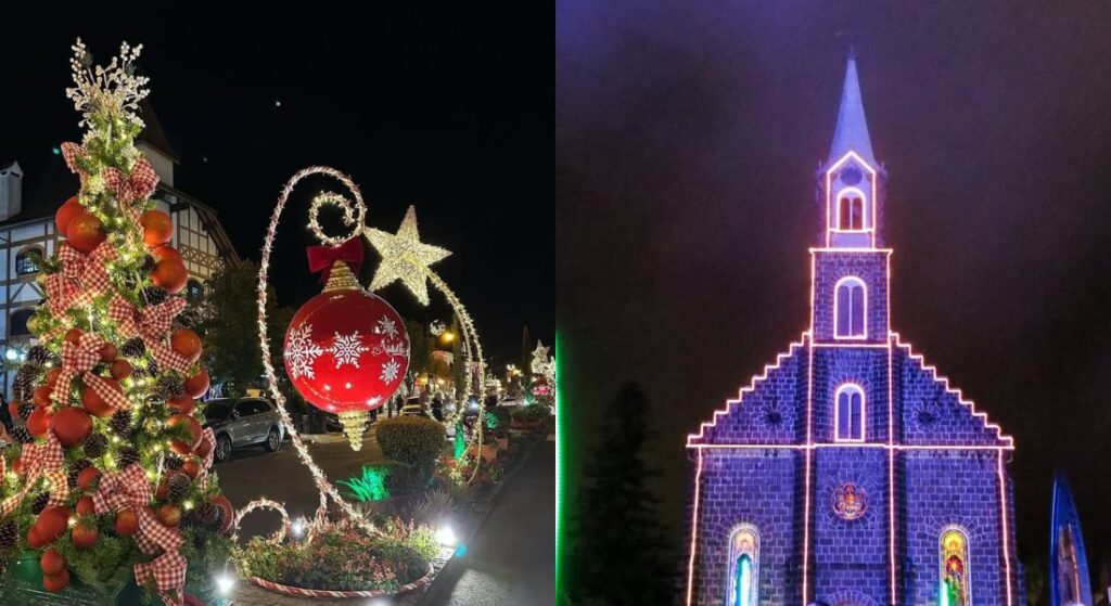Decoração de Natal em Gramado.