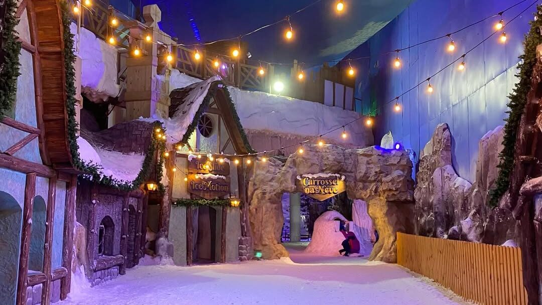 Interior do Snowland em Gramado.