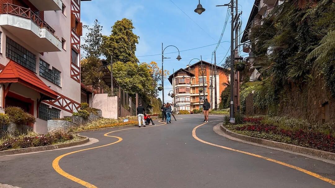 Rua torta Gramado.