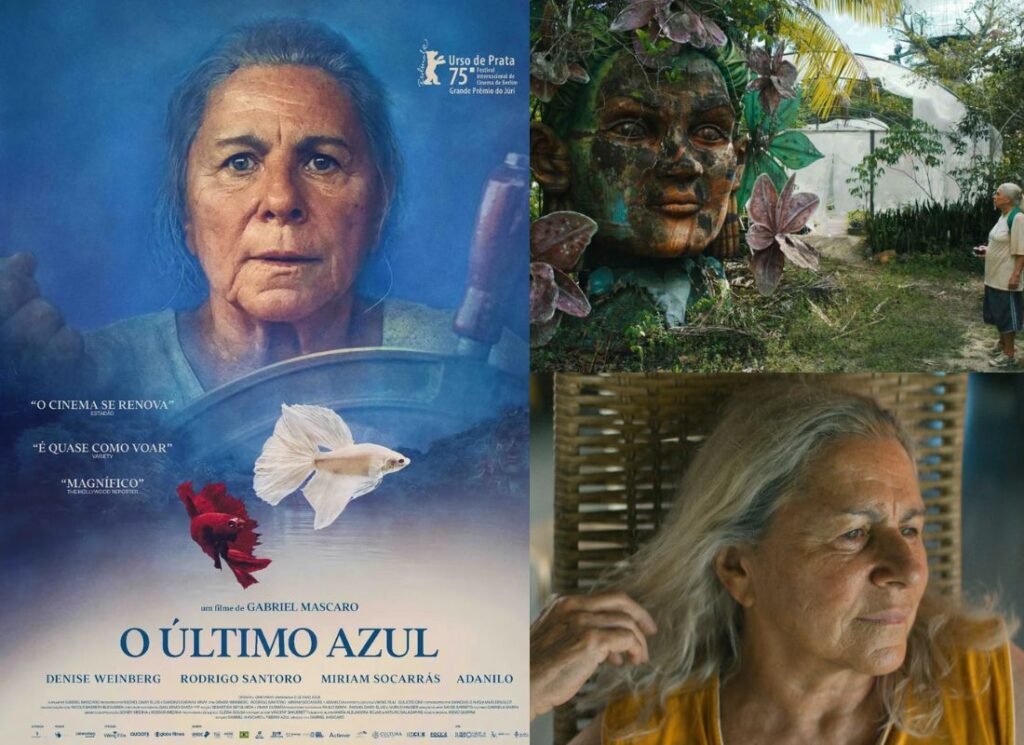 Foto de cenas do filme o Último azul.